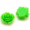 Resin Flower Cabochon, layered, green ,more colors for choice, 15mm, Sold by 200 pieces